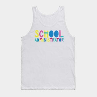 School Administrator Gift Idea Cute Back to School Tank Top